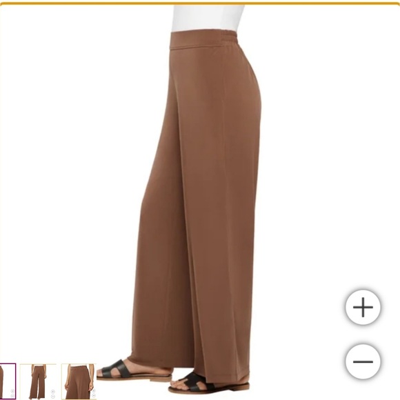 NWT Three Dots Women’s Pull-On Wide Leg Pants, Size L - Picture 9 of 10